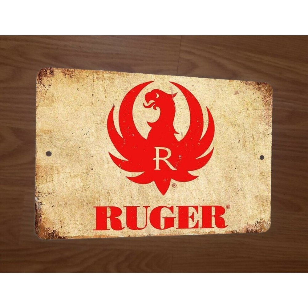 Vintage Ruger 8x12 Metal‎ Wall Sign